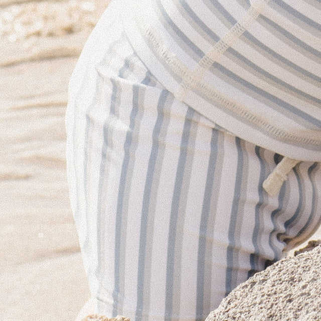 Rylee & Cru Rash guard Boy Set Seafoam Stripe
