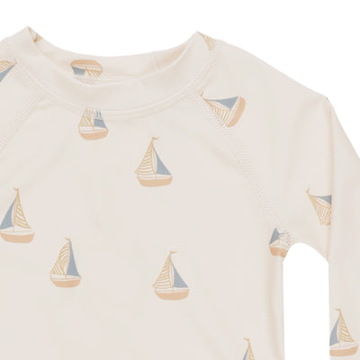 Rylee & Cru Rash guard Boy Set Sailboats