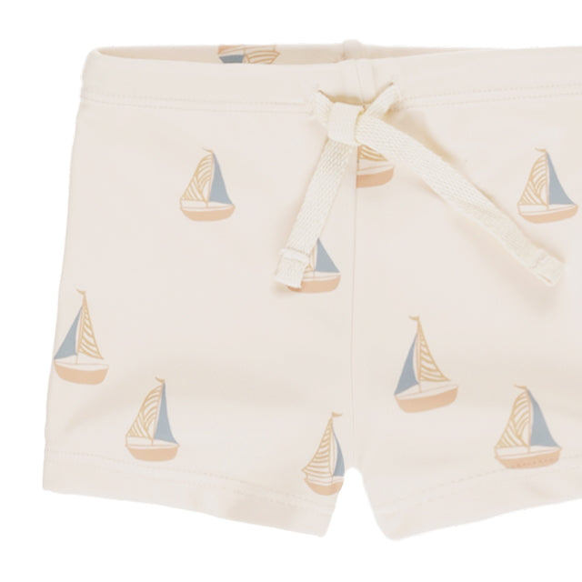 Rylee & Cru Rash guard Boy Set Sailboats