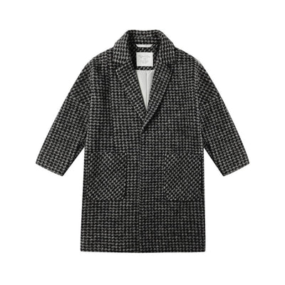 Rylee&Cru Longline Coat Micro Check