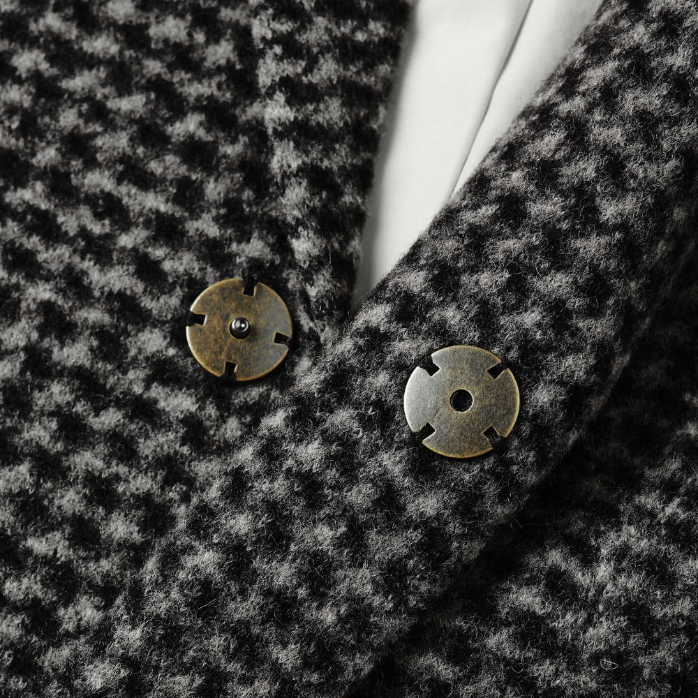 Rylee&Cru Longline Coat Micro Check