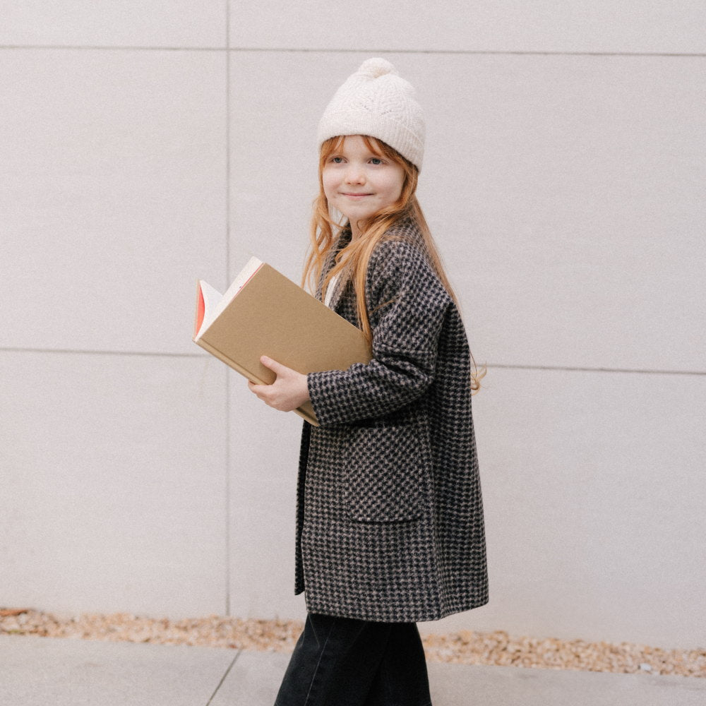 Rylee&Cru Longline Coat Micro Check