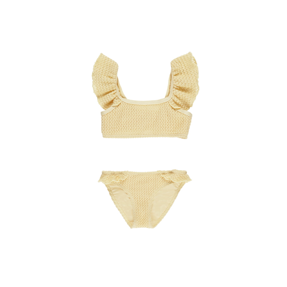 [Order Now, Ships in Feb-Mar]Rylee&Cru Hanalei Bikini Yellow Crochet