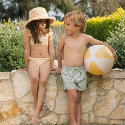 [Order Now, Ships in Feb-Mar]Rylee&Cru Hanalei Bikini Yellow Crochet