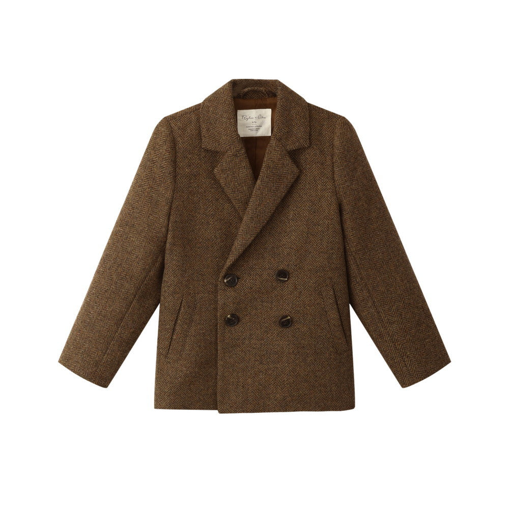 Rylee&Cru Double Breasted Blazer Rustic Plaid
