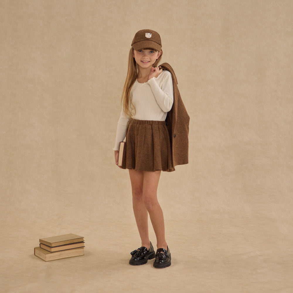 Rylee&Cru Pleated Mini Skirt Rustic Plaid