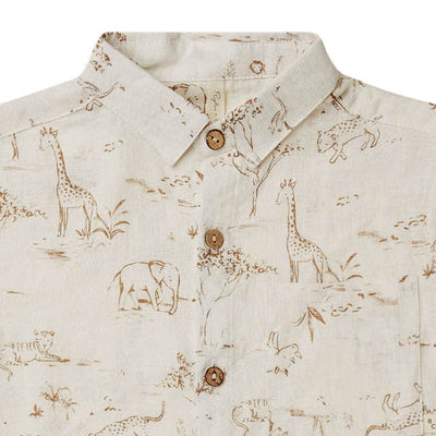 [30%OFF!]Rylee & Cru Short Sleeve Shirt safari toile