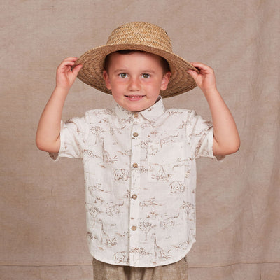 [30%OFF!]Rylee & Cru Short Sleeve Shirt safari toile