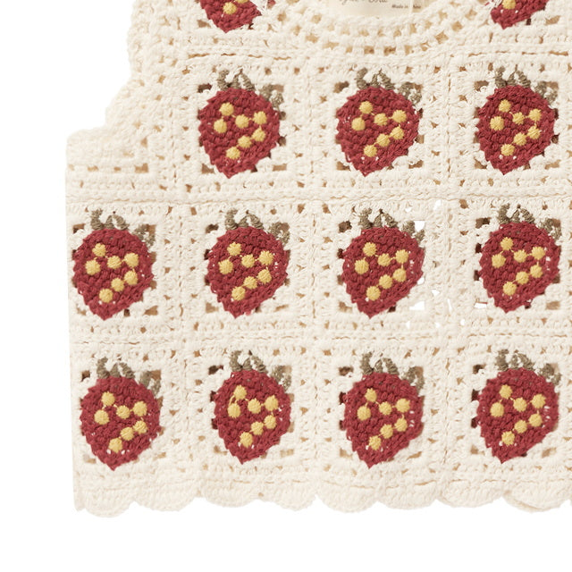 Rylee & Cru Crochet Tank Set Strawberry