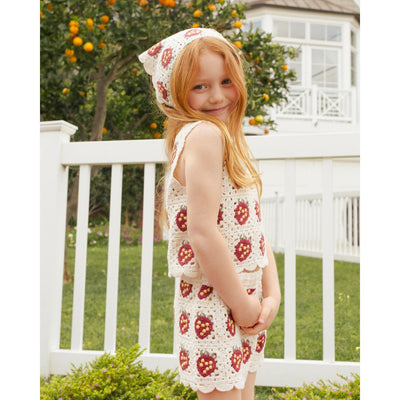 Rylee & Cru Crochet Tank Set Strawberry