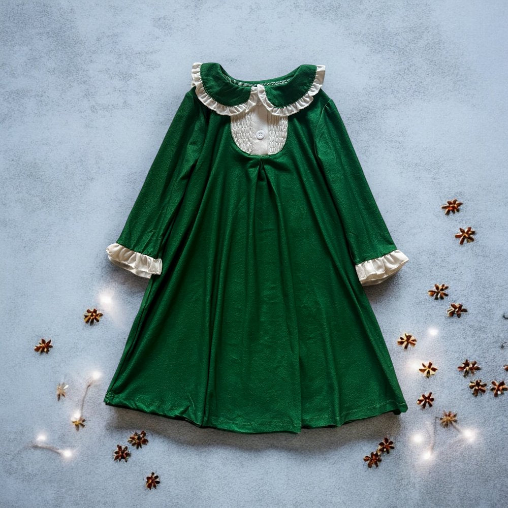 Sugar Bee Long Gown - Emerald Green Holiday Lounge