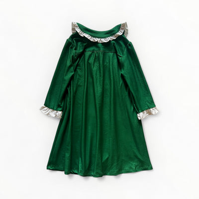 Sugar Bee Long Gown - Emerald Green Holiday Lounge