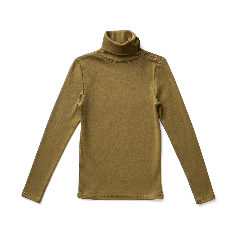 Soor Ploom Long Sleeve Snap Turtleneck - Brush