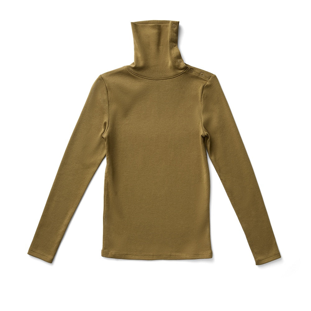 Soor Ploom Long Sleeve Snap Turtleneck - Brush