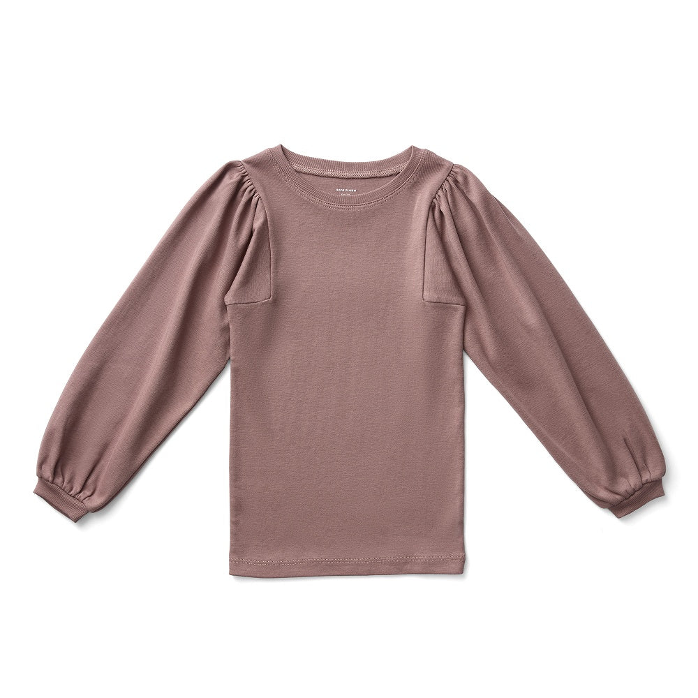 Soor Ploom Long Sleeve Balloon Tee - Cherry