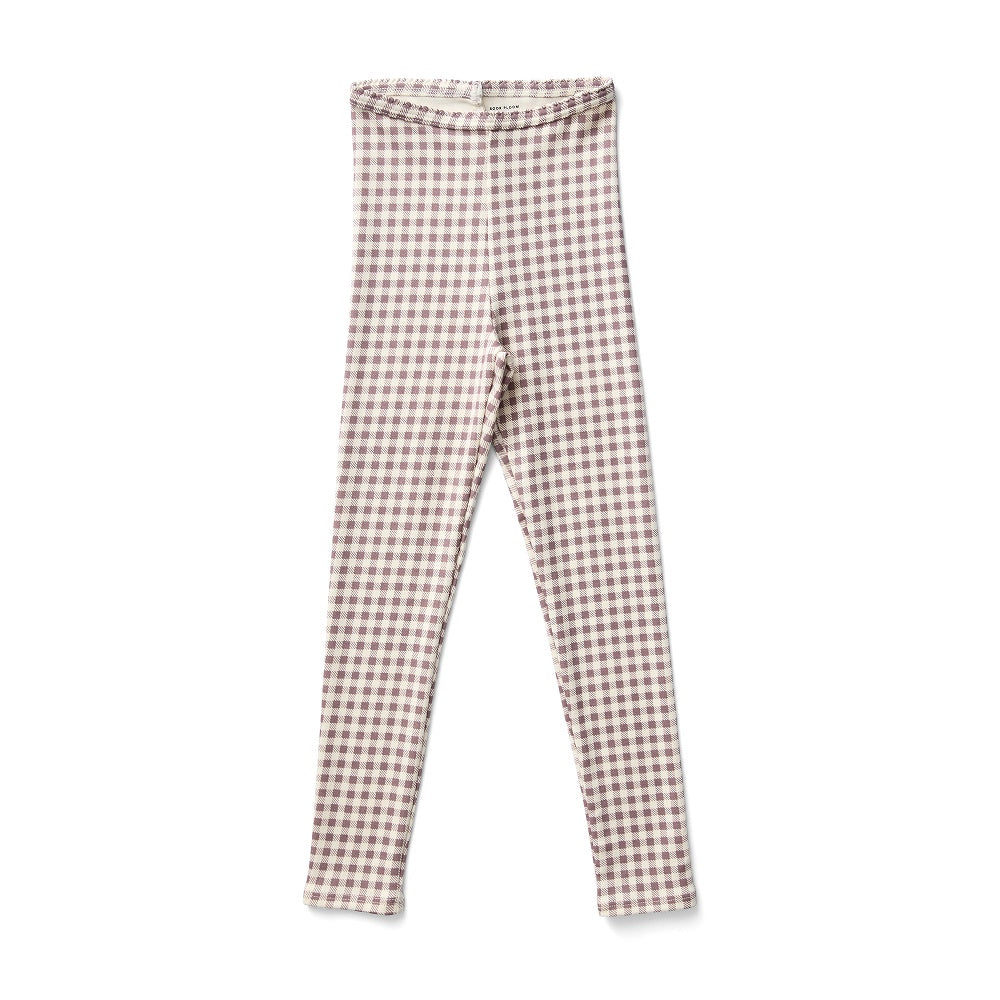 Soor Ploom Stretch Legging - Gingham Print, Cherry