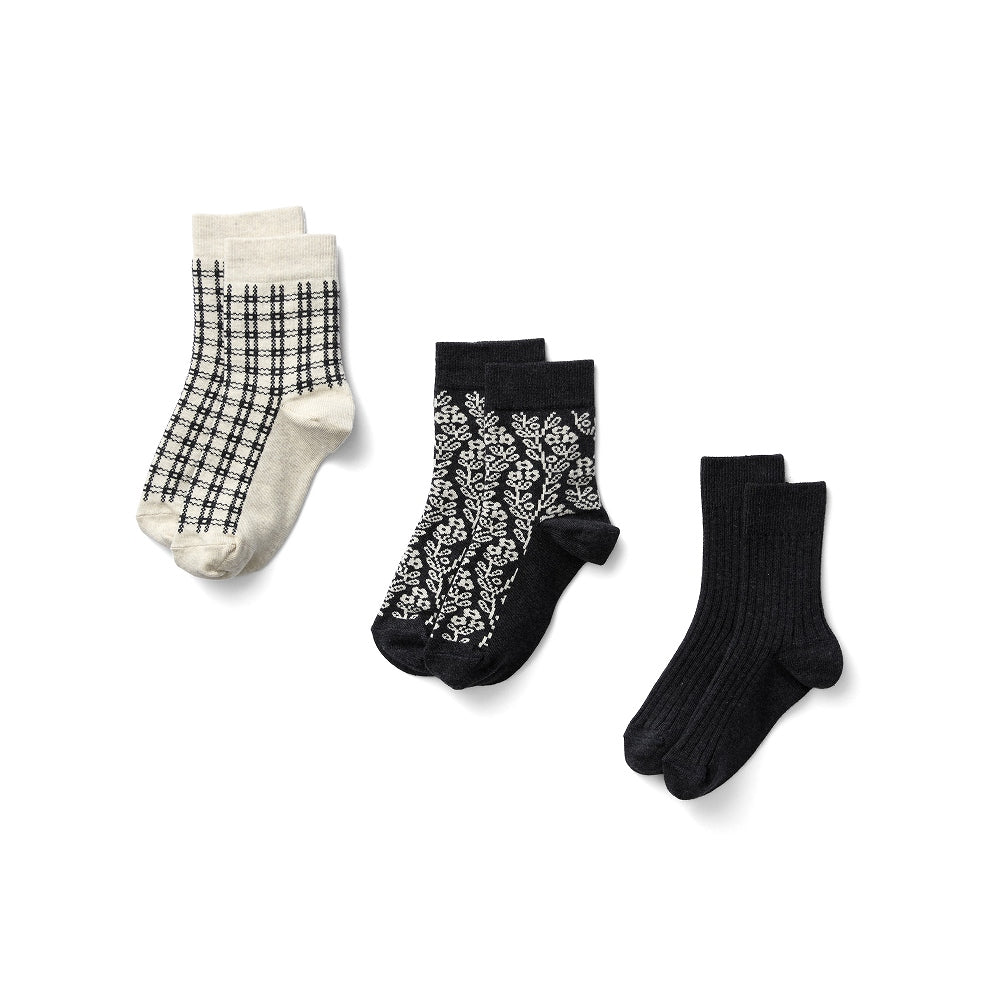 Soor Ploom Mixed Sock Set - Soot