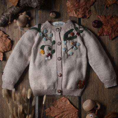 Shirley Bredal Woodland Cardigan - Oats