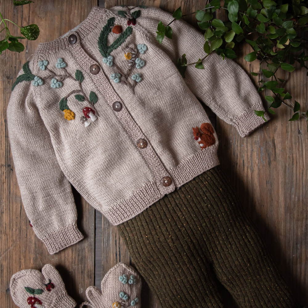 Shirley Bredal Woodland Cardigan - Oats