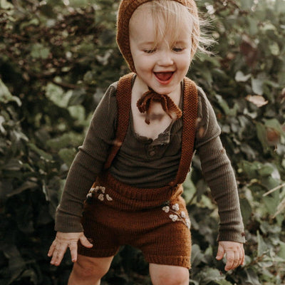 [Pre-sale] Shirley Bredal Woodland Suspender Short - Caramel
