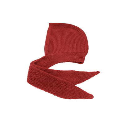 LMDI Knitted Hood Red