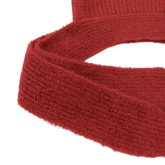 LMDI Knitted Hood Red