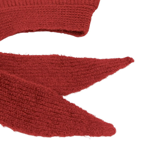 LMDI Knitted Hood Red