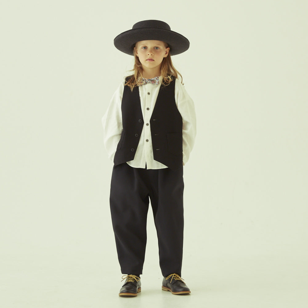 eLfinFolk Ceremony Poplin Sarrouel Pants black