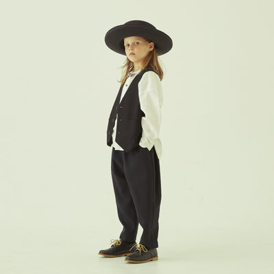 eLfinFolk Ceremony Poplin Sarrouel Pants black