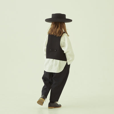 eLfinFolk Ceremony Poplin Sarrouel Pants black