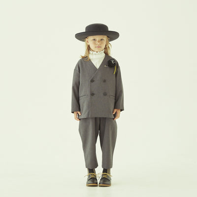 eLfinFolk Ceremony Poplin Sarrouel Pants gray