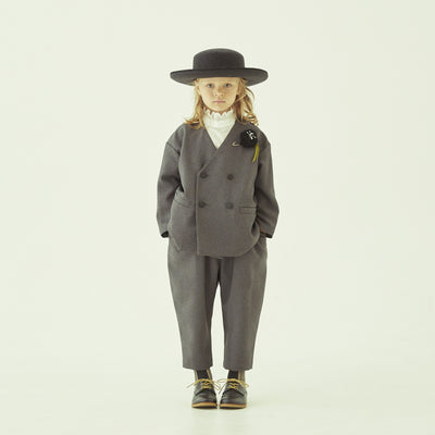 eLfinFolk Ceremony Poplin Sarrouel Pants gray