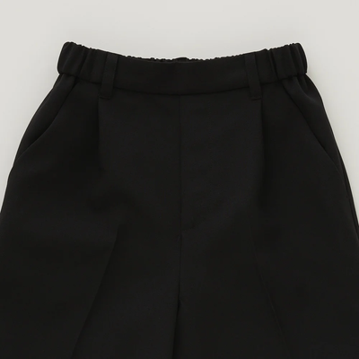 eLfinFolk Ceremony Poplin Tuck Shorts black