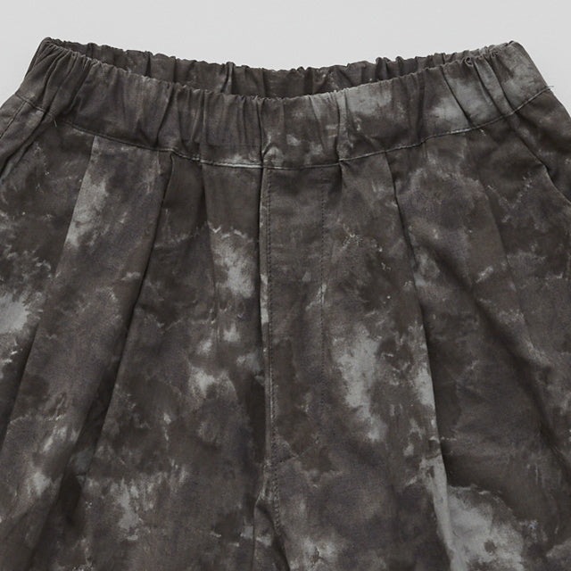 eLfinFolk Tie-dye wide shorts charcoal mix