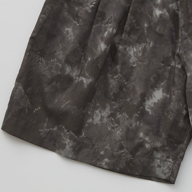 eLfinFolk Tie-dye wide shorts charcoal mix