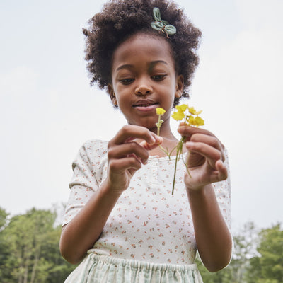 Soor Ploom Essentials, Field Tee - Fleur Print Sorbet