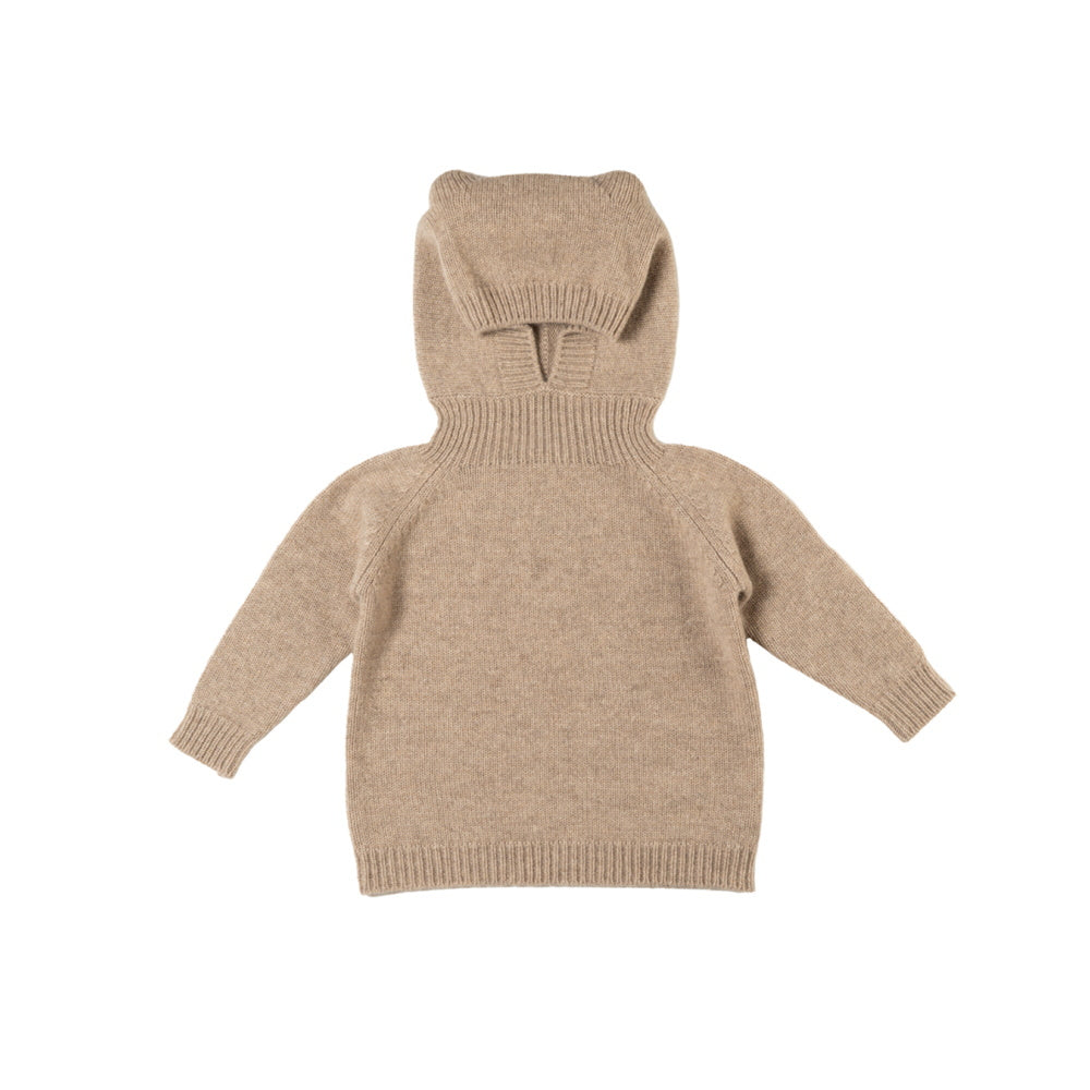 [20%OFF!]bambolina cashmere cat hoodie white almond