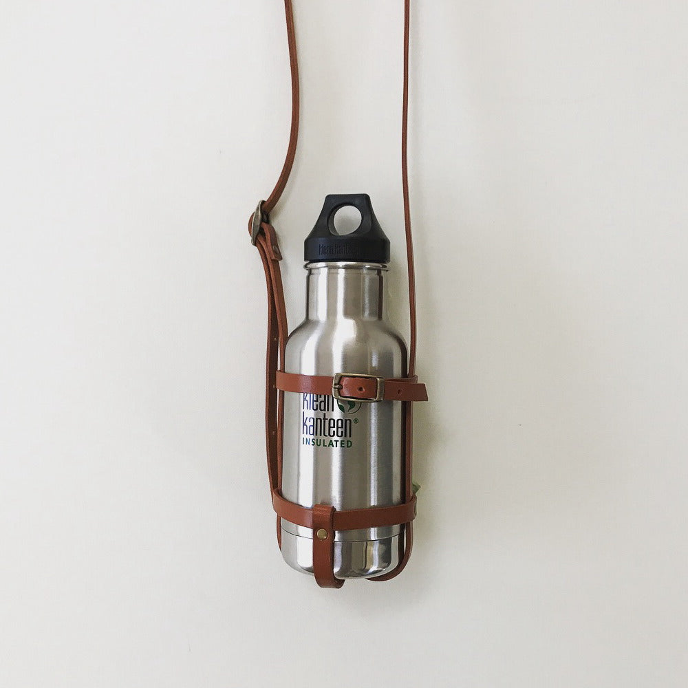 leather bottle strap for klean kanteen / regular